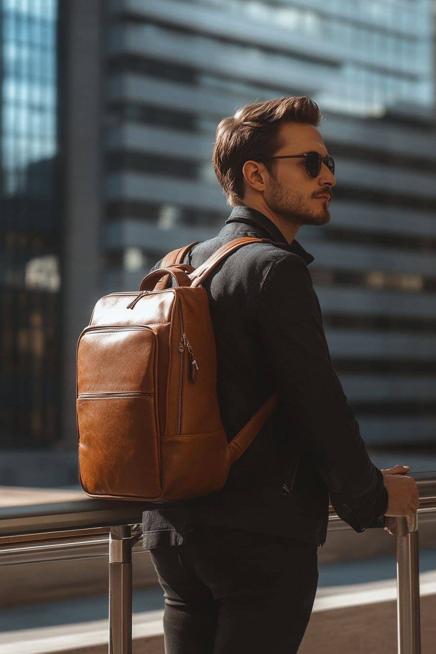 Close-up of Arctic Hunter backpack showcasing thoughtful design details
